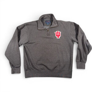 Vintage Indiana Hoosiers Sweater Adult MEDIUM Gray JanSport Sweatshirt IU 90s